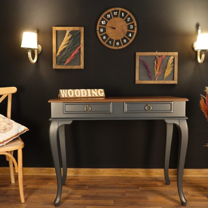 Wooding 100 Cm Masif Antrasit Ceviz Dresuar