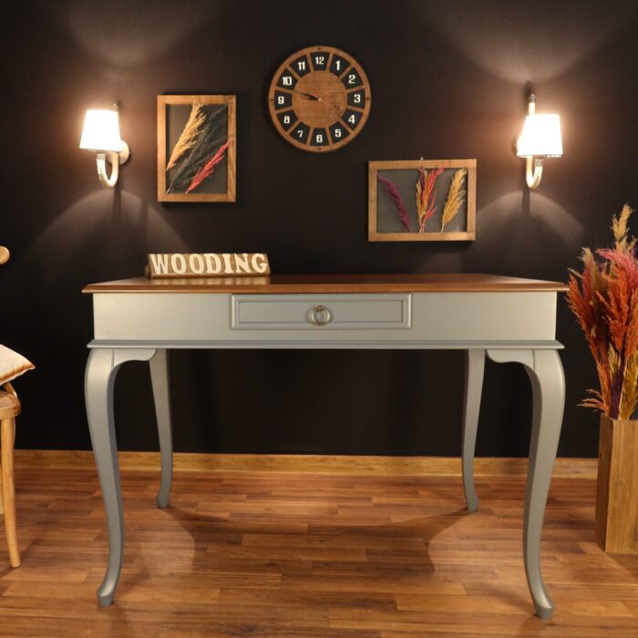Wooding 100 Cm Masif Gri Ceviz Çalışma Masası