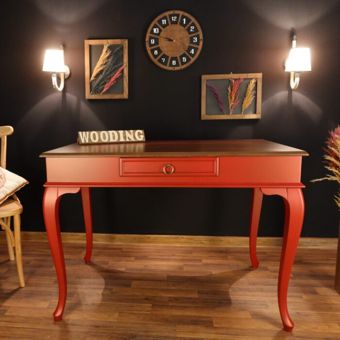 Wooding 100 Cm Masif Kırmızı Ceviz Çalışma Masası
