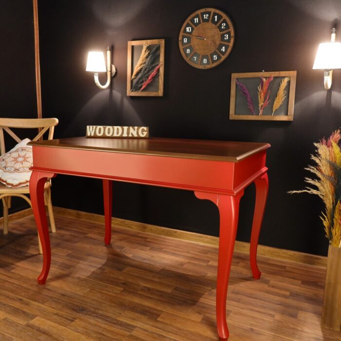 Wooding 120 Cm Masif Kırmızı Ceviz Yemek Masası