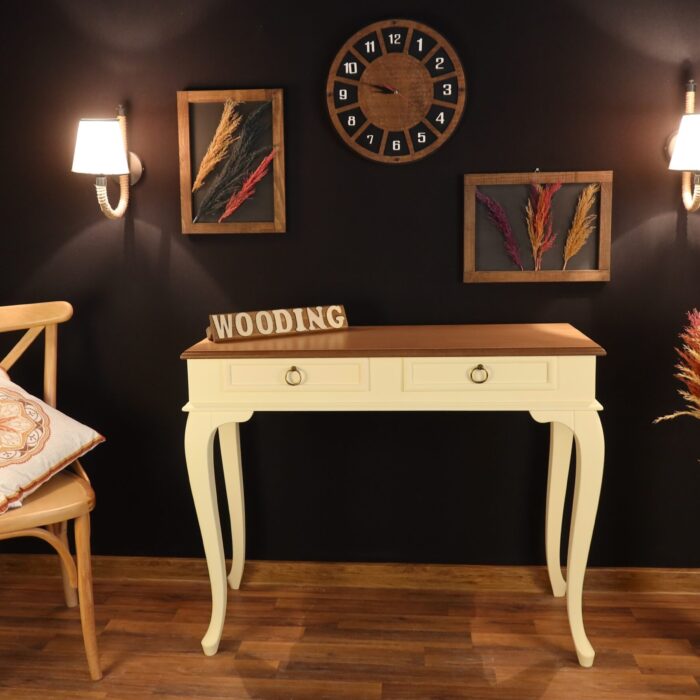 Wooding 120 Cm Masif Krem Naturel Dresuar