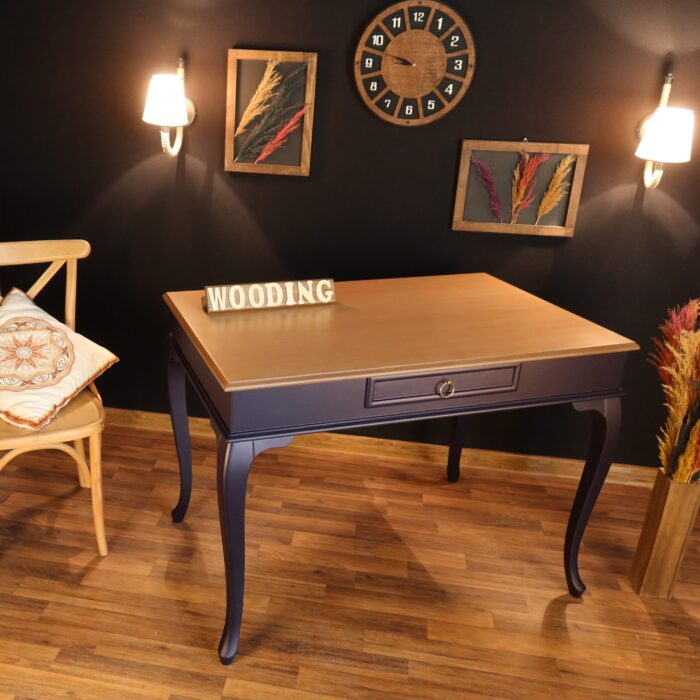 Wooding 100 Cm Masif Lacivert Naturel Çalışma Masası
