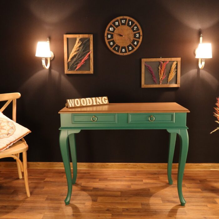 Wooding 100 Cm Masif Yeşil Naturel Dresuar