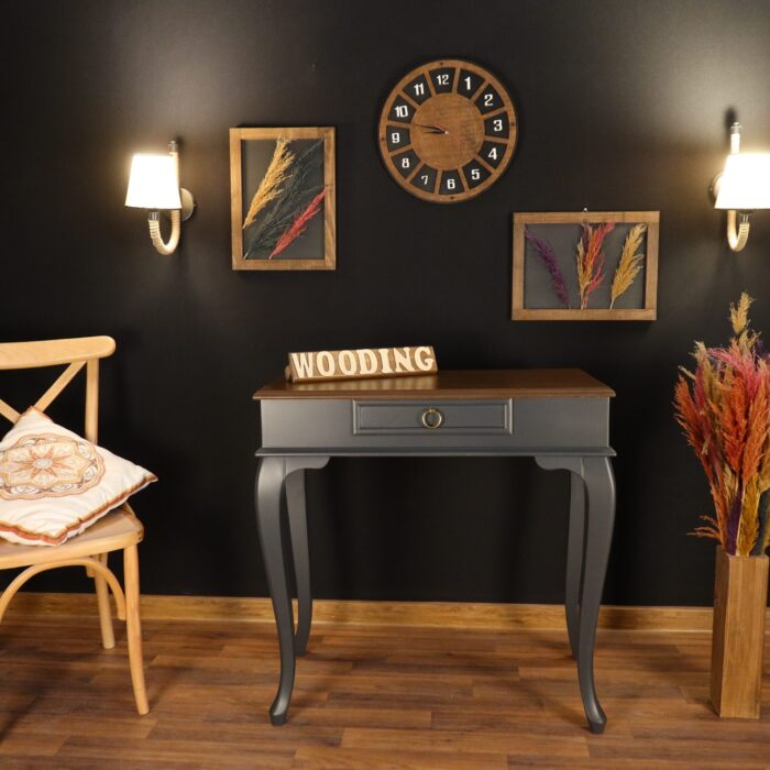 Wooding 80 Cm Masif Antrasit Ceviz Dresuar