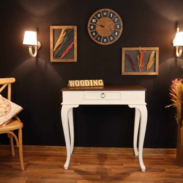 Wooding 80 Cm Masif Beyaz Ceviz Dresuar