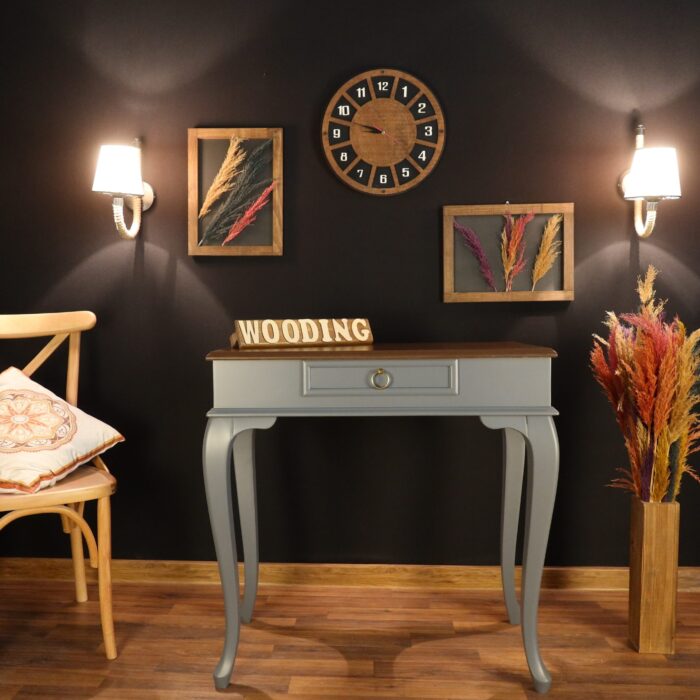 Wooding 80 Cm Masif Gri Ceviz Dresuar