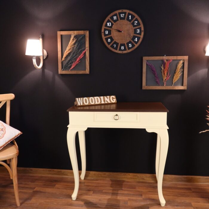 Wooding 80 Cm Masif Krem Ceviz Dresuar