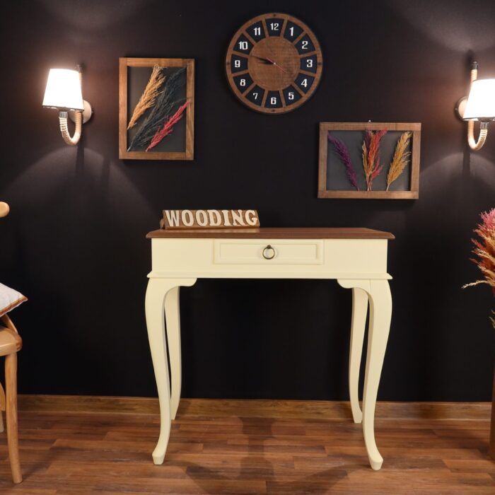 Wooding 80 Cm Masif Krem Naturel Dresuar