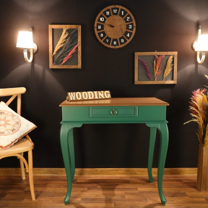 Wooding 80 Cm Masif Yeşil Naturel Dresuar