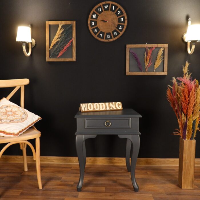 Wooding Masif Antrasit Komodin Telefonluk