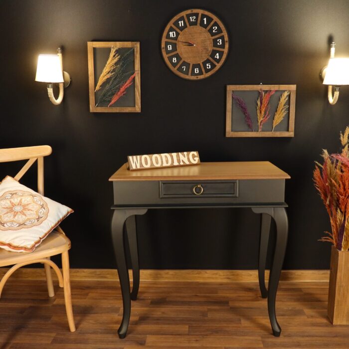 Wooding 80 Cm Masif Siyah Naturel Dresuar