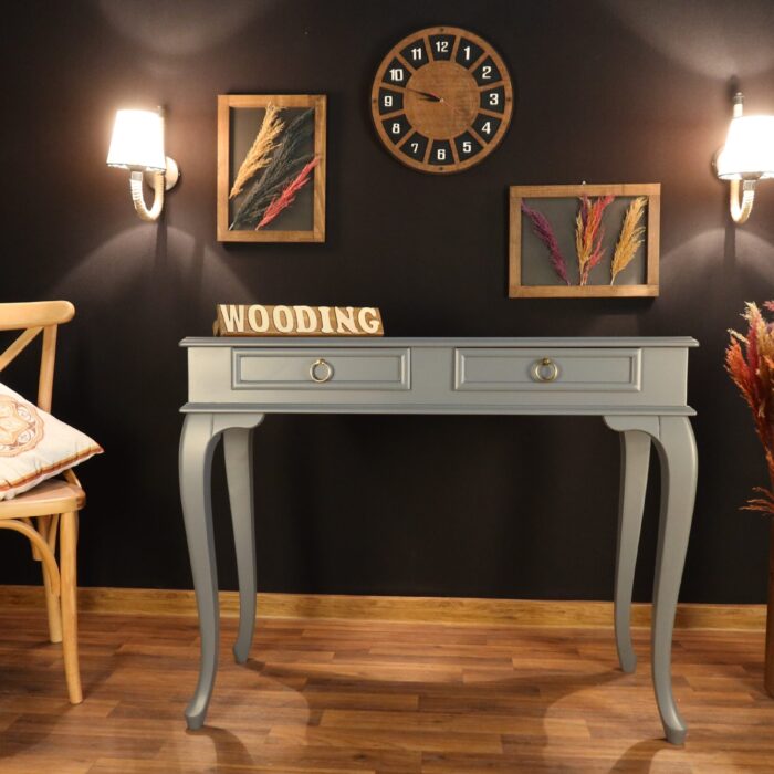 Wooding Mobilya 120 Cm Çekmeceli Masif Gri Dresuar