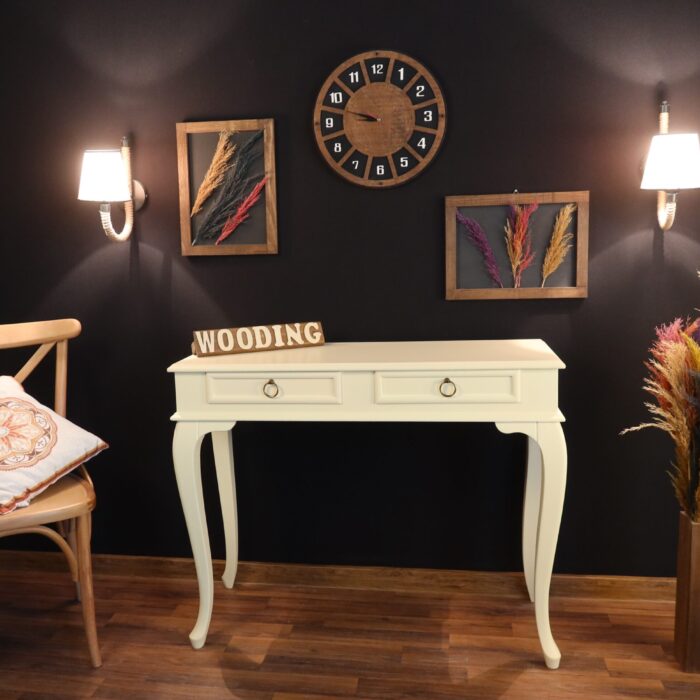 Wooding Mobilya 120 Cm Çekmeceli Masif Krem Dresuar