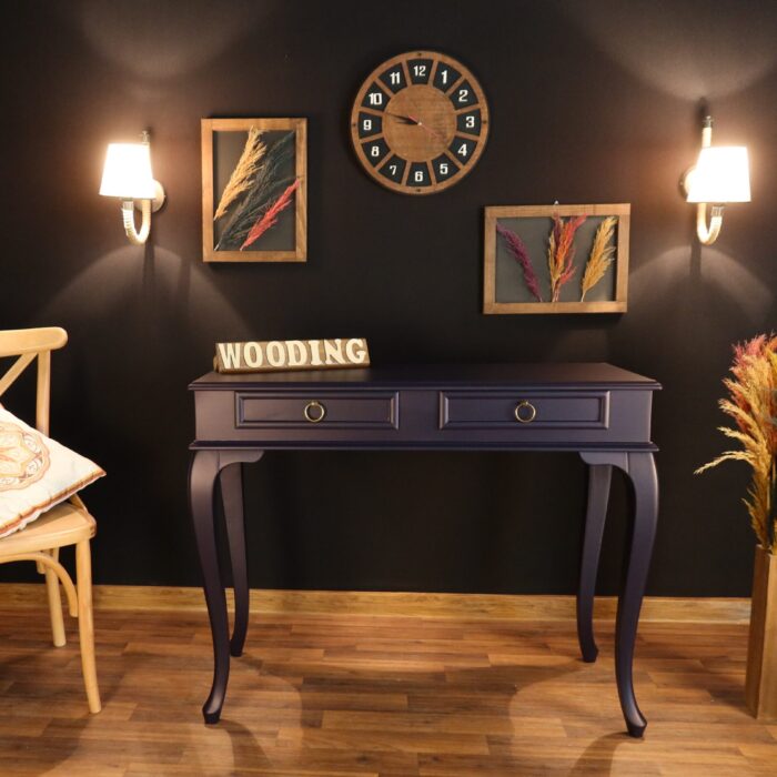 Wooding Mobilya 120 Cm Çekmeceli Masif Lacivert Dresuar