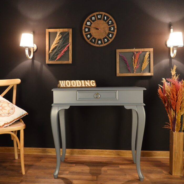 Wooding Mobilya 80 Cm Çekmeceli Masif Gri Dresuar